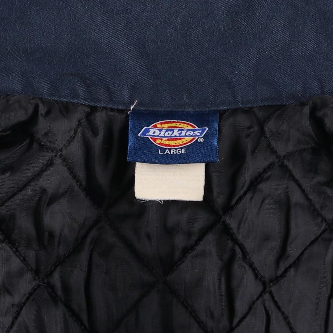 Dickies padded work jacket, men's size XL polyester navy blue type Vintage Second Hand