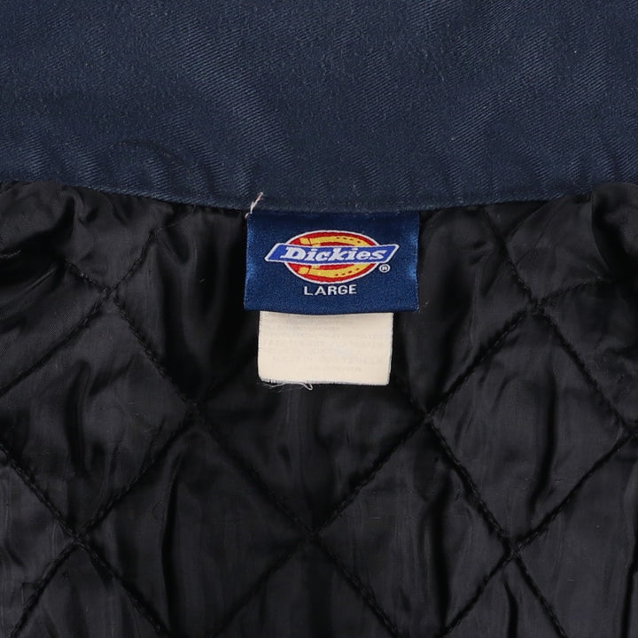 Dickies padded work jacket, men's size XL polyester navy blue type Vintage Second Hand