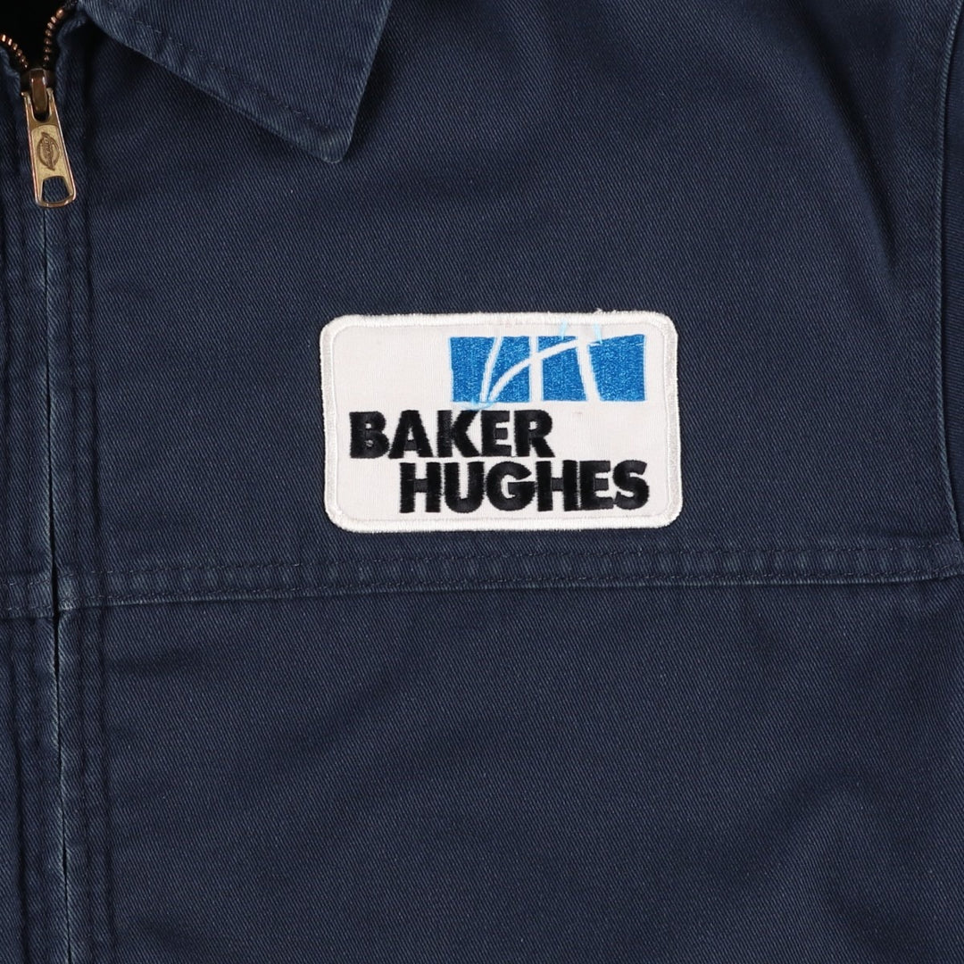Dickies padded work jacket, men's size XL polyester navy blue type Vintage Second Hand