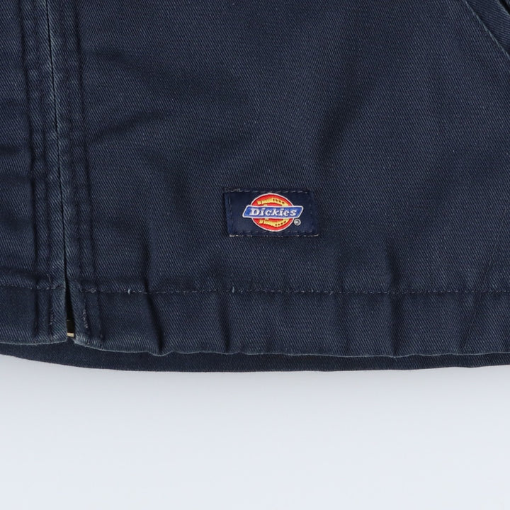 Dickies padded work jacket, men's size XL polyester navy blue type Vintage Second Hand