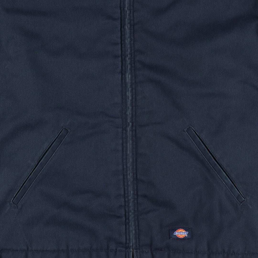 Dickies padded work jacket, men's size XL polyester navy blue type Vintage Second Hand