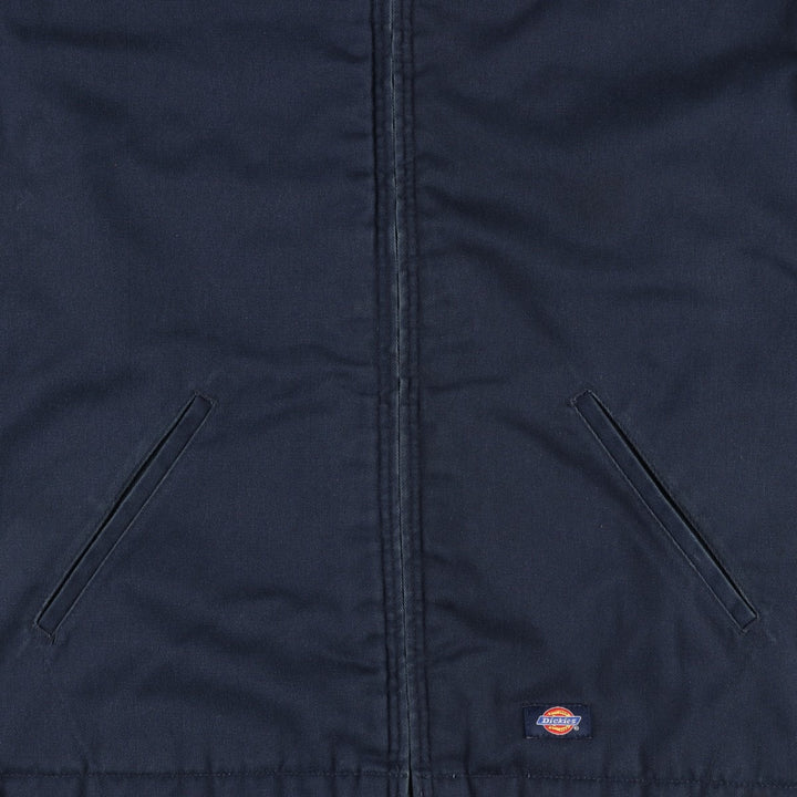 Dickies padded work jacket, men's size XL polyester navy blue type Vintage Second Hand