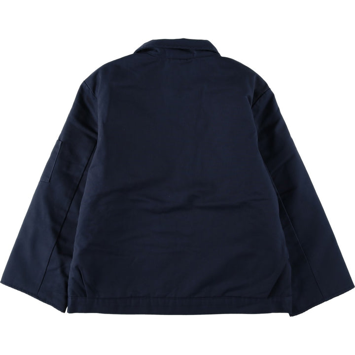 Dickies padded work jacket, men's size L polyester navy blue type Vintage Second Hand