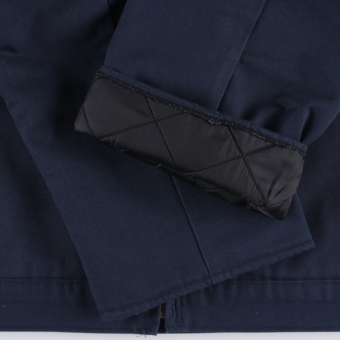 Dickies padded work jacket, men's size L polyester navy blue type Vintage Second Hand