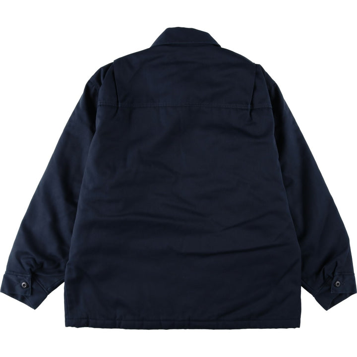 Dickies padded work jacket, men's size XL polyester navy blue type Vintage Second Hand