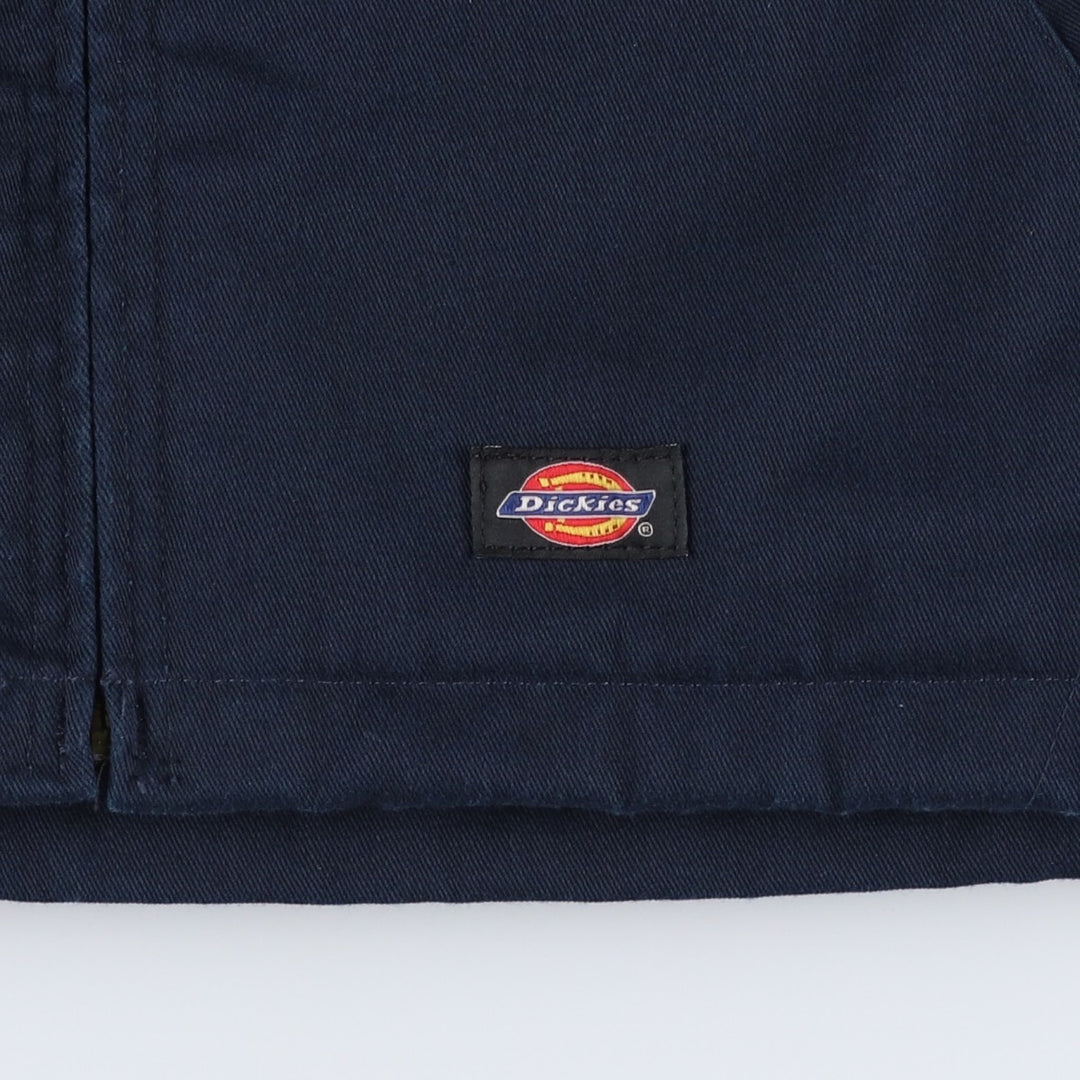 Dickies padded work jacket, men's size XL polyester navy blue type Vintage Second Hand