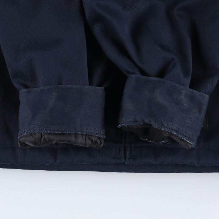 Dickies padded work jacket, men's size XL polyester navy blue type Vintage Second Hand