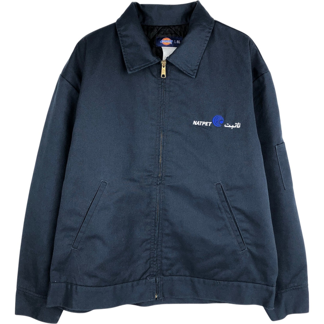 Dickies Eisenhower Jacket, padded work jacket, men's size L unclear navy blue type Vintage Second Hand