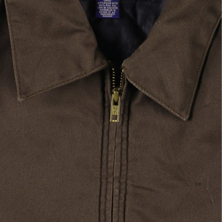 Dickies padded work jacket, men's size L polyester brown type Vintage Second Hand