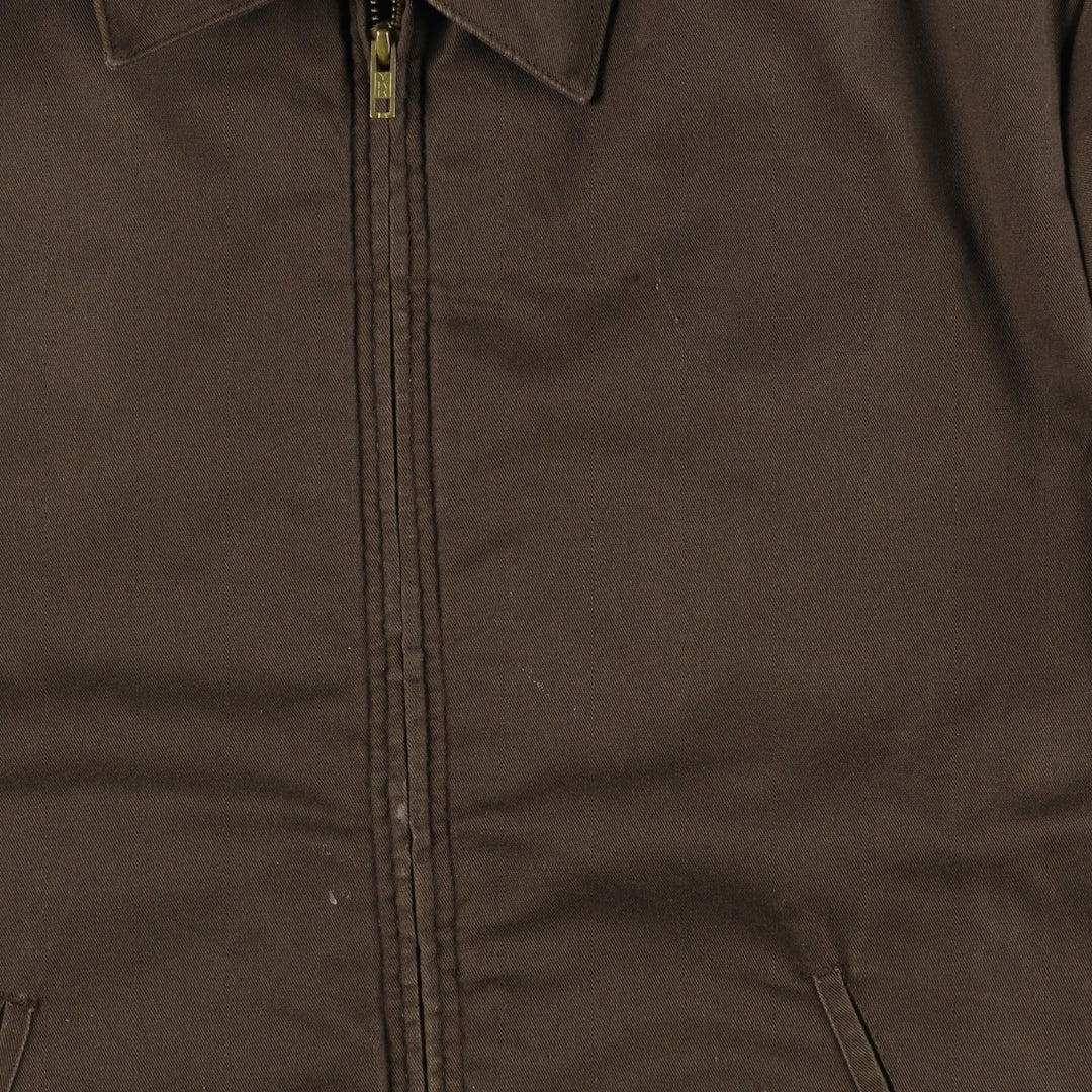 Dickies padded work jacket, men's size L polyester brown type Vintage Second Hand
