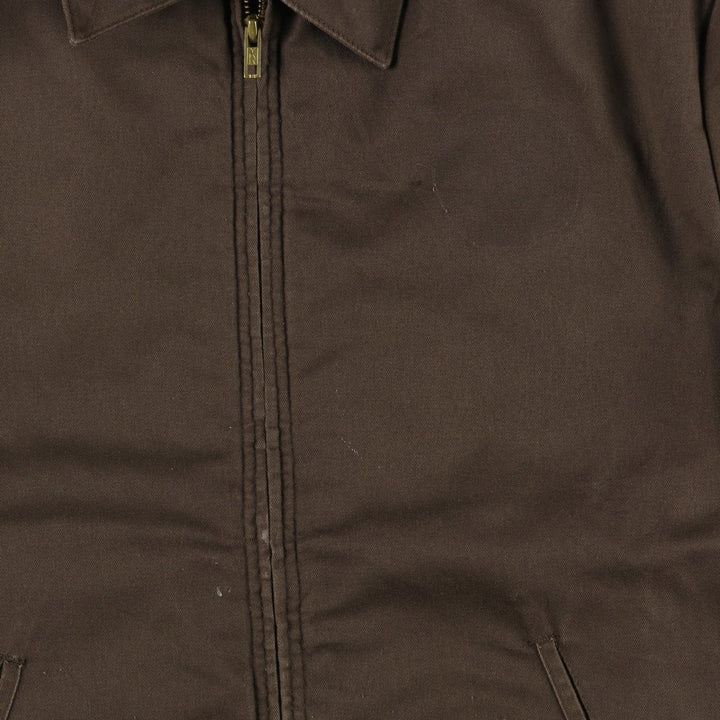 Dickies padded work jacket, men's size L polyester brown type Vintage Second Hand
