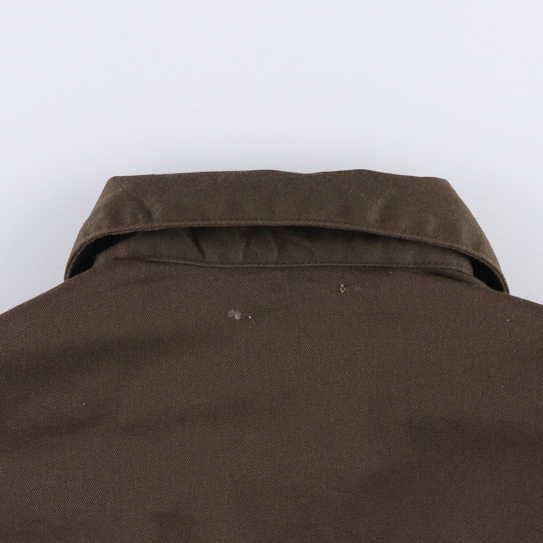 Dickies padded work jacket, men's size L polyester brown type Vintage Second Hand