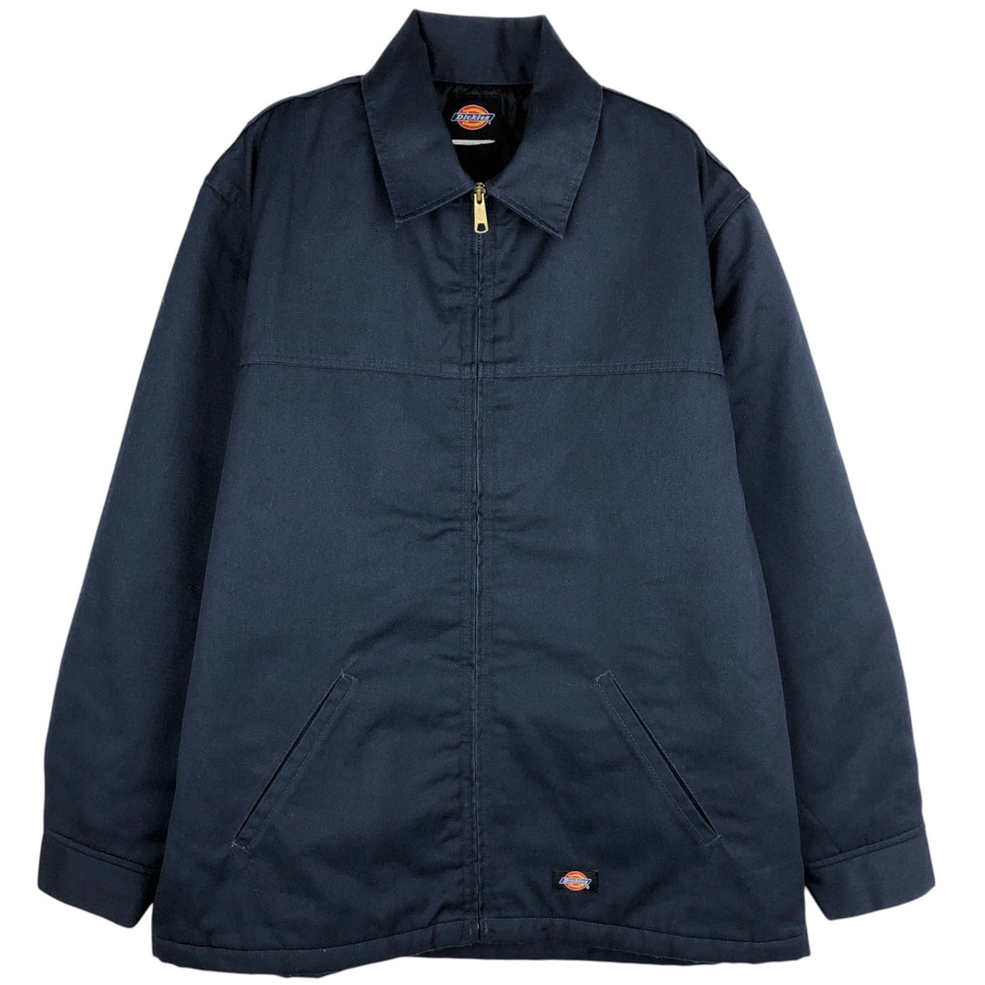 Dickies padded work jacket, men's size XL unclear navy blue type Vintage Second Hand
