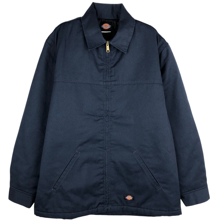 Dickies padded work jacket, men's size XL unclear navy blue type Vintage Second Hand