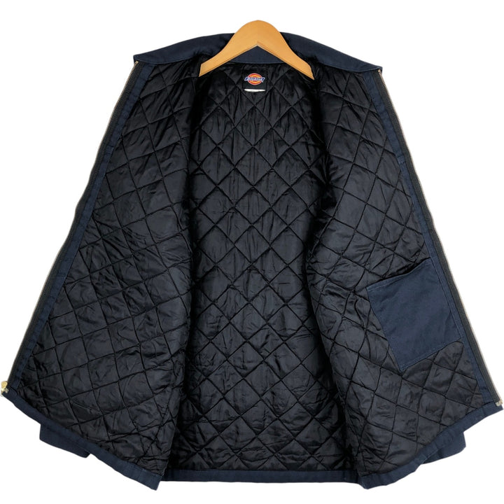 Dickies padded work jacket, men's size XL unclear navy blue type Vintage Second Hand