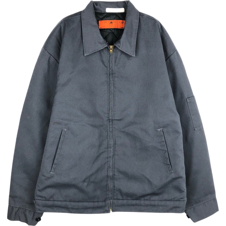Vintage 1990'S Red Cap padded work jacket, made in the USA, size L, men's polyester gray type Vintage Second Hand