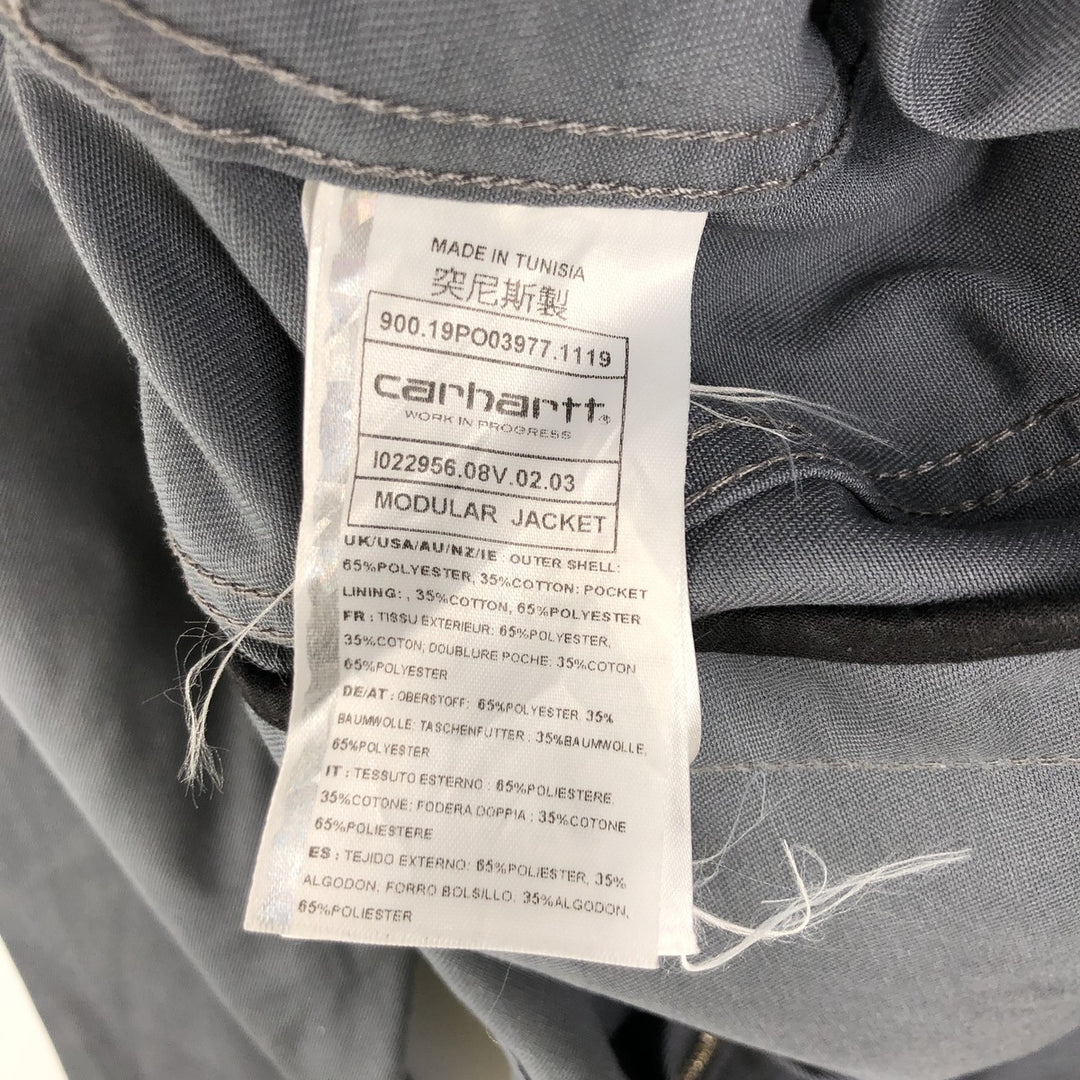 Carhartt WORK IN PROGRESS MODULAR JACKET (Men's XL equivalent) polyester gray type Vintage Second Hand
