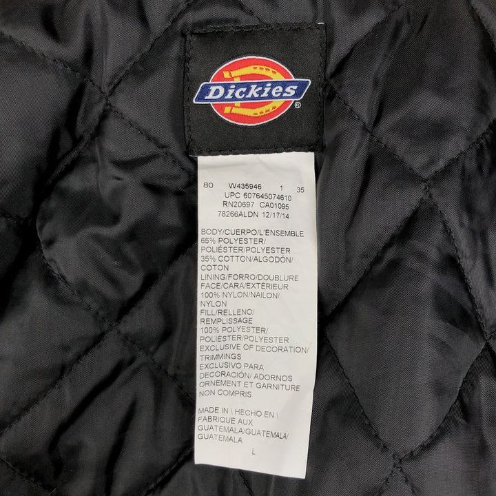 Dickies padded work jacket, men's size L polyester navy blue type Vintage Second Hand