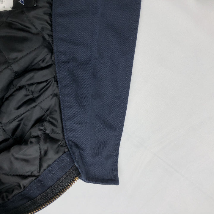 Dickies padded work jacket, men's size L polyester navy blue type Vintage Second Hand