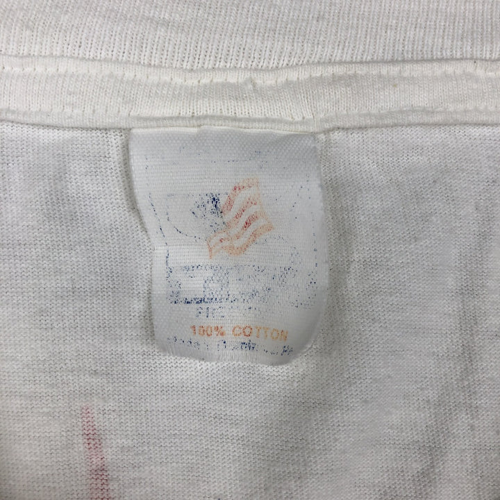 ~90'S Trident Advertising T-Shirt, Men's XL equivalent, Vintage cotton white type Vintage Second Hand