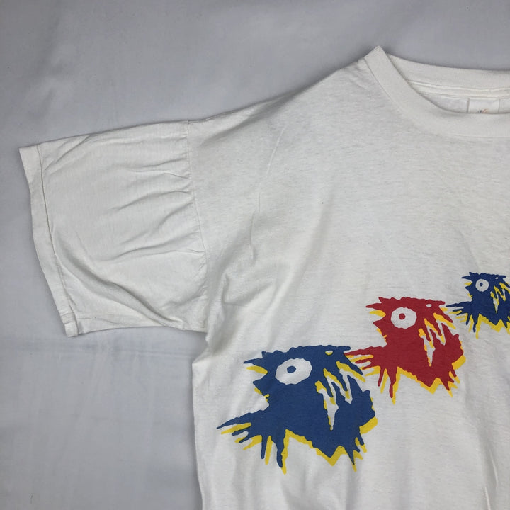 ~90'S Trident Advertising T-Shirt, Men's XL equivalent, Vintage cotton white type Vintage Second Hand