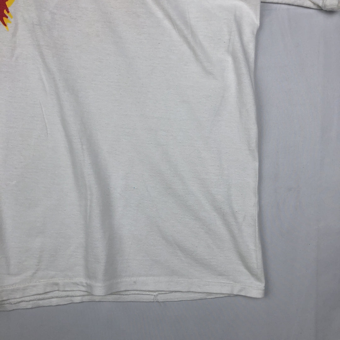 ~90'S Trident Advertising T-Shirt, Men's XL equivalent, Vintage cotton white type Vintage Second Hand