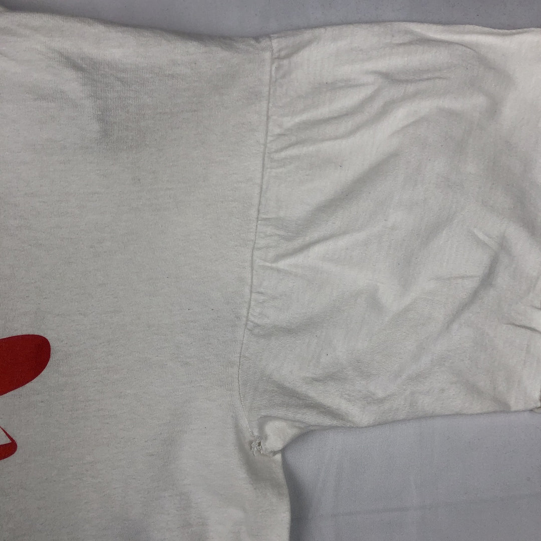 ~90'S Trident Advertising T-Shirt, Men's XL equivalent, Vintage cotton white type Vintage Second Hand