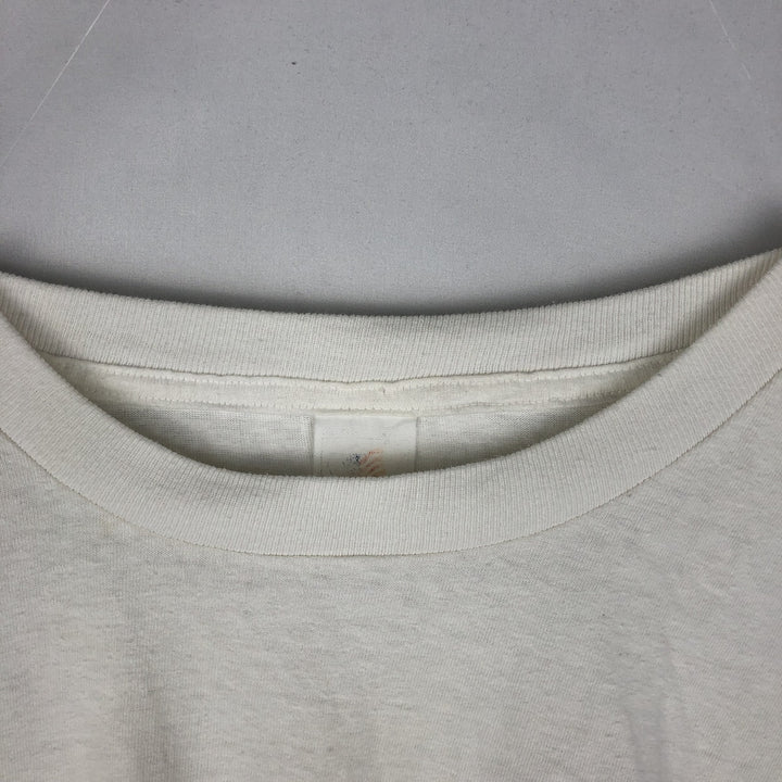 ~90'S Trident Advertising T-Shirt, Men's XL equivalent, Vintage cotton white type Vintage Second Hand