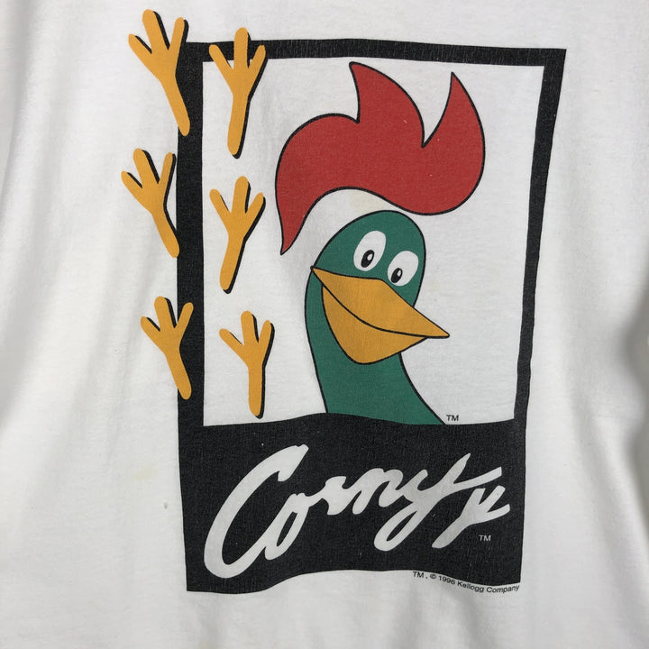 90'S Hanes Heavyweight Kellogg's Advertising T-Shirt, Men's Size XL (Equivalent), Vintage cotton white type Vintage Second Hand