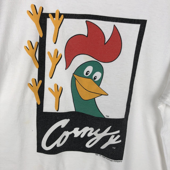90'S Hanes Heavyweight Kellogg's Advertising T-Shirt, Men's Size XL (Equivalent), Vintage cotton white type Vintage Second Hand