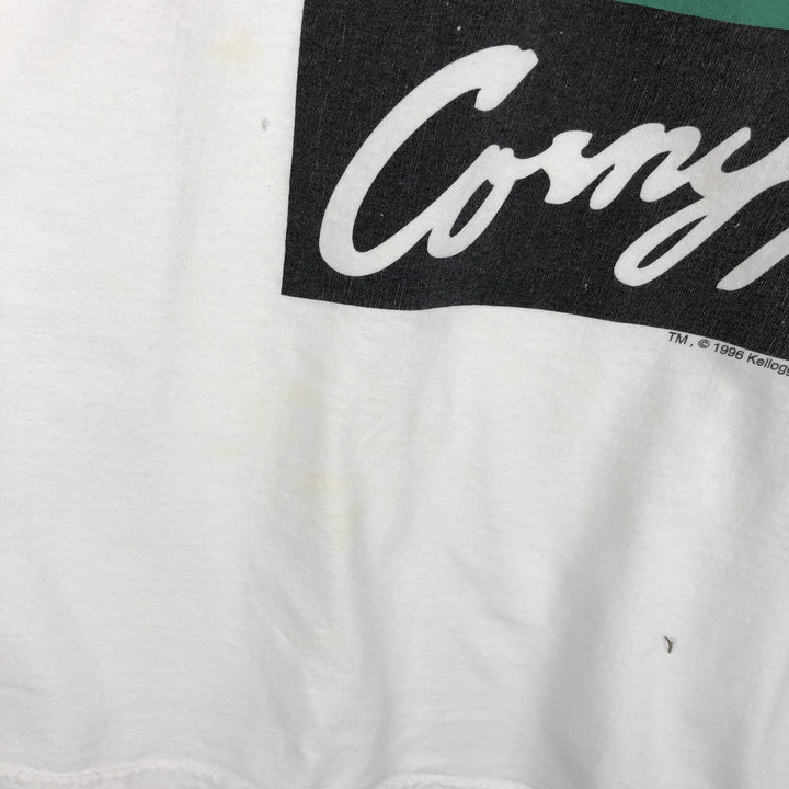 90'S Hanes Heavyweight Kellogg's Advertising T-Shirt, Men's Size XL (Equivalent), Vintage cotton white type Vintage Second Hand