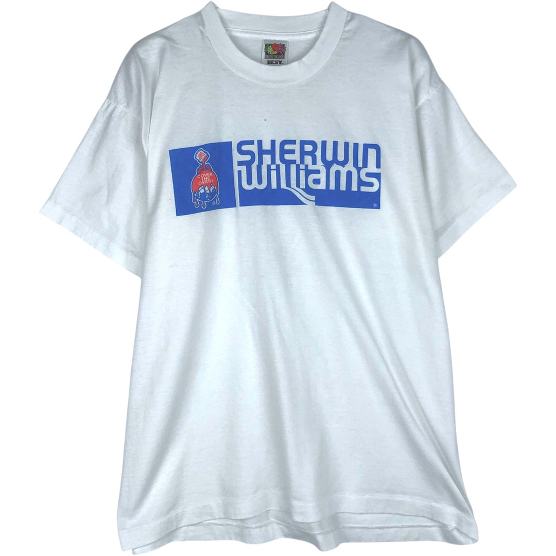 2000'S Fruit of the Loom BEST Sherwin-Williams Advertising T-Shirt, Men's XL (approx.) cotton white type Vintage Second Hand