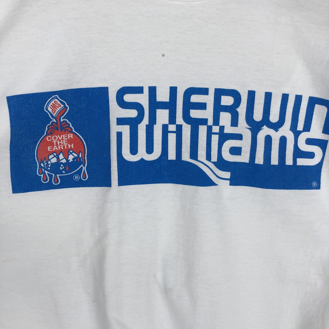 2000'S Fruit of the Loom BEST Sherwin-Williams Advertising T-Shirt, Men's XL (approx.) cotton white type Vintage Second Hand