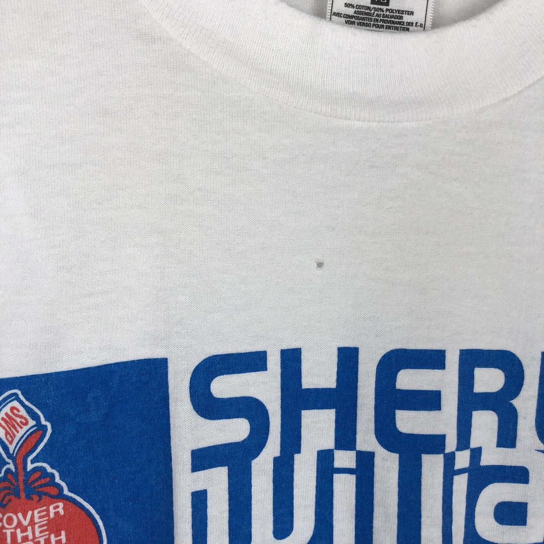 2000'S Fruit of the Loom BEST Sherwin-Williams Advertising T-Shirt, Men's XL (approx.) cotton white type Vintage Second Hand