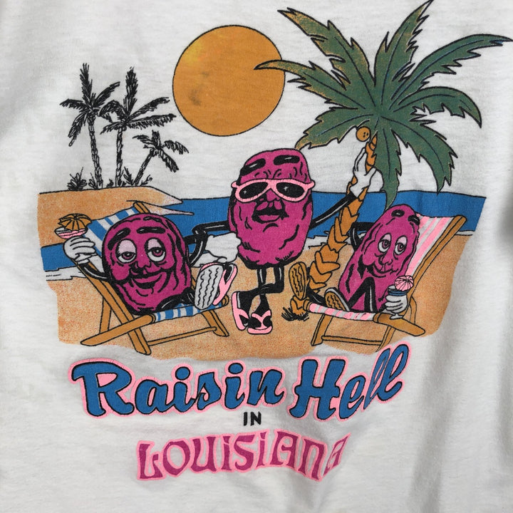 80s-90'S California Raisins Advertising T-Shirt, Men's Size L (approx.), Vintage cotton white type Vintage Second Hand