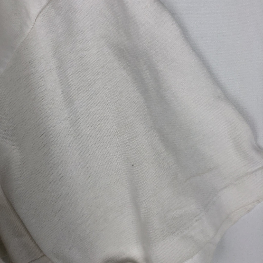 1980'S Hanes BEEFY-T Blue Tag NISSAN Advertising T-Shirt, Made in USA, Men's XL Equivalent, Vintage cotton white type Vintage Second Hand