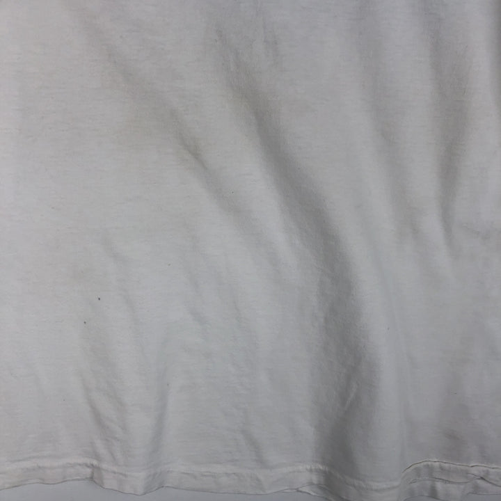 1980'S Hanes BEEFY-T Blue Tag NISSAN Advertising T-Shirt, Made in USA, Men's XL Equivalent, Vintage cotton white type Vintage Second Hand