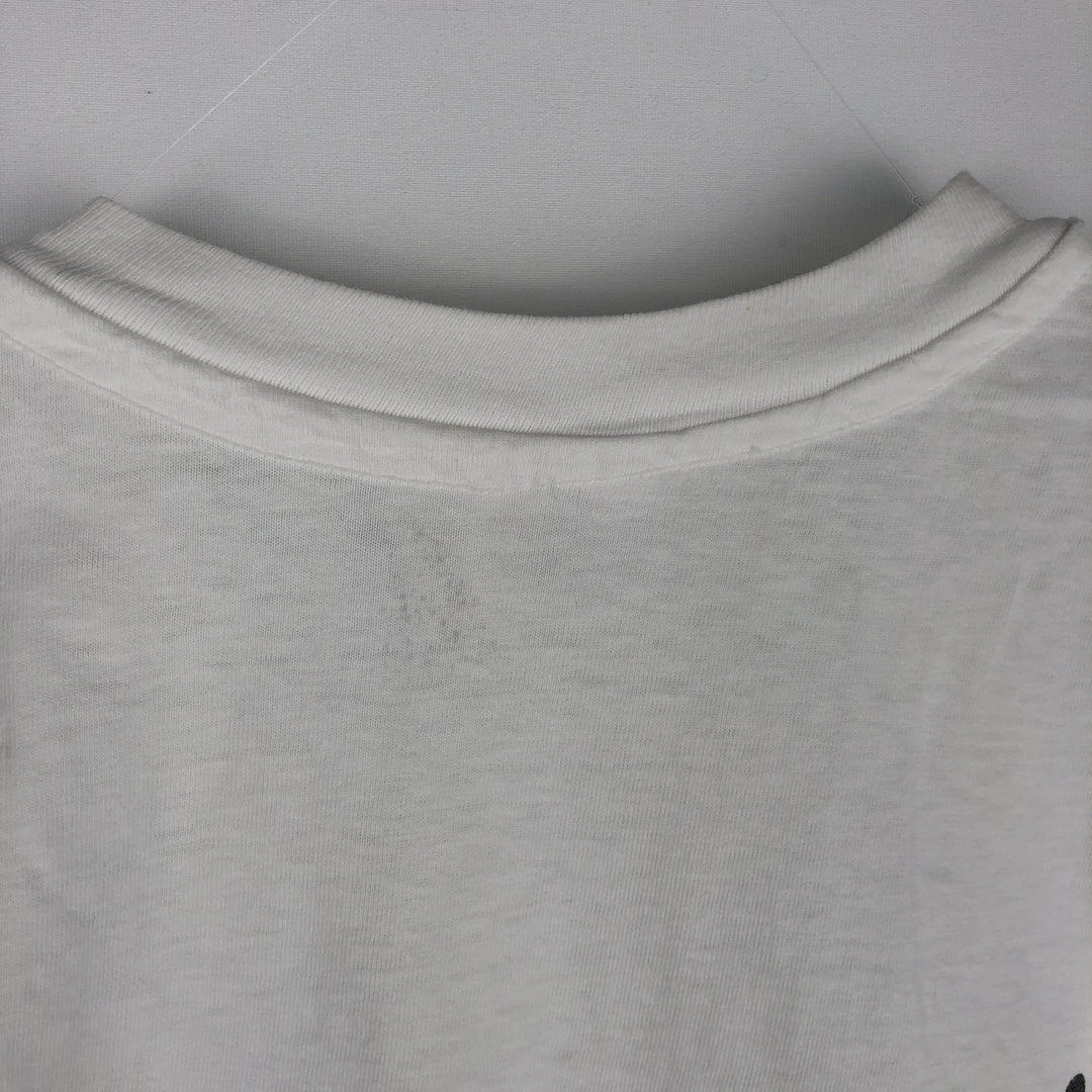 1980'S Hanes BEEFY-T Blue Tag NISSAN Advertising T-Shirt, Made in USA, Men's XL Equivalent, Vintage cotton white type Vintage Second Hand