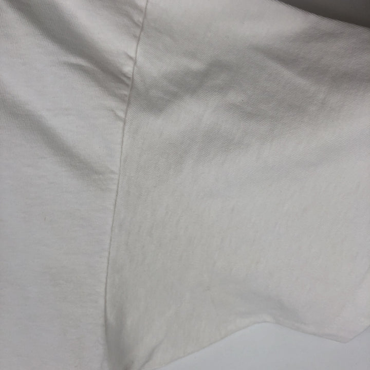 1980'S Hanes BEEFY-T Blue Tag NISSAN Advertising T-Shirt, Made in USA, Men's XL Equivalent, Vintage cotton white type Vintage Second Hand