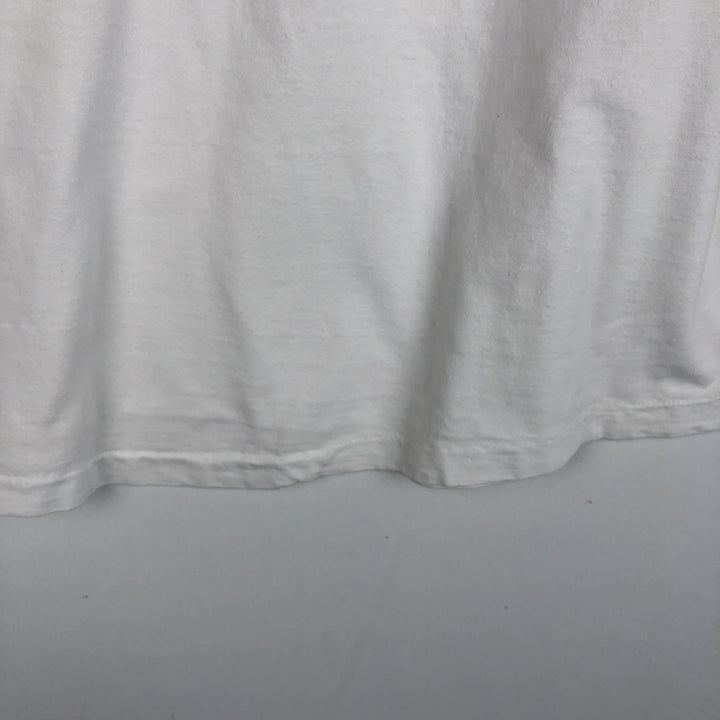 1980'S Hanes BEEFY-T Blue Tag NISSAN Advertising T-Shirt, Made in USA, Men's XL Equivalent, Vintage cotton white type Vintage Second Hand