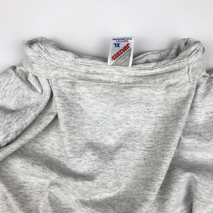 80s-90'S Jerzees Budweiser Advertising T-Shirt, Made in USA, Men's XL equivalent, Vintage cotton gray type Vintage Second Hand