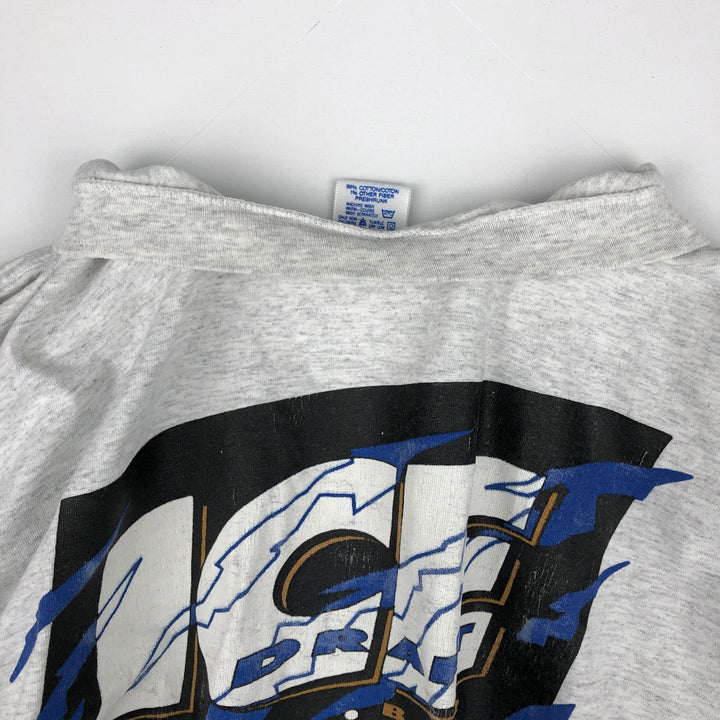 80s-90'S Jerzees Budweiser Advertising T-Shirt, Made in USA, Men's XL equivalent, Vintage cotton gray type Vintage Second Hand