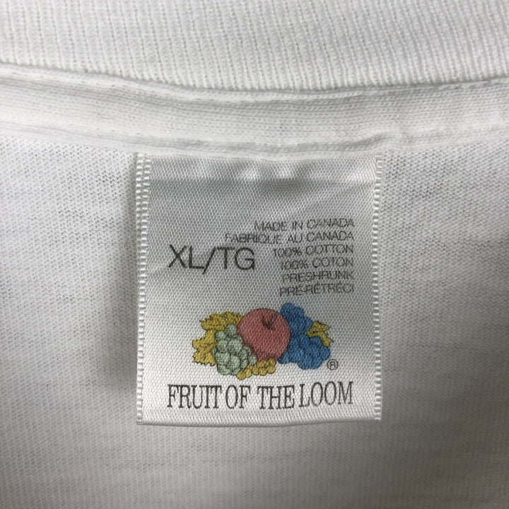 90'S Fruit of the Loom SMARTIES Advertising T-Shirt, Made in Canada, Men's XL equivalent, Vintage cotton white type Vintage Second Hand