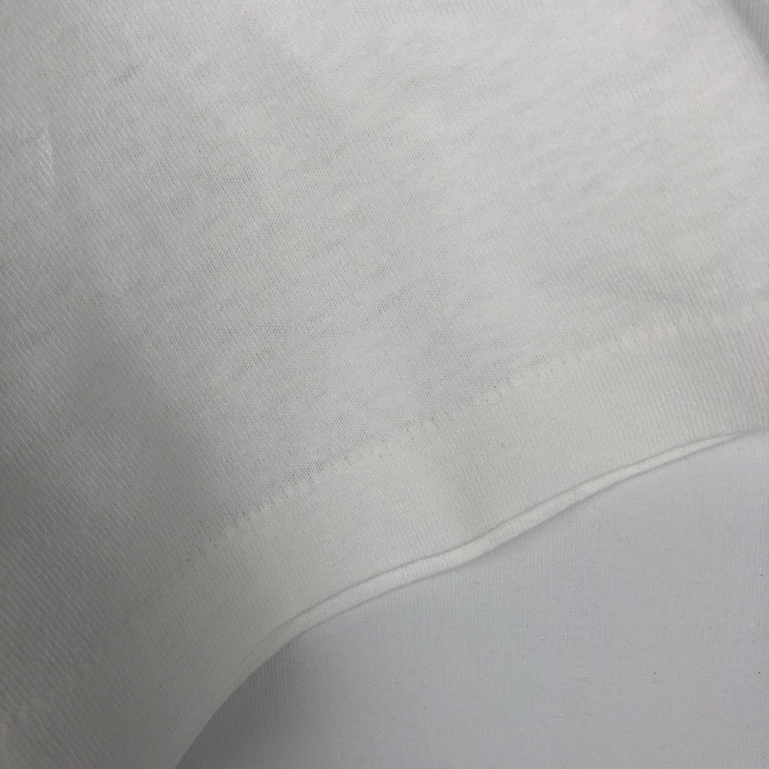 90'S BACARDI Advertising T-shirt, Men's XL equivalent, Vintage unclear white type Vintage Second Hand