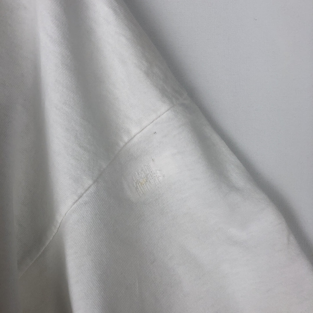 90'S BACARDI Advertising T-shirt, Men's XL equivalent, Vintage unclear white type Vintage Second Hand