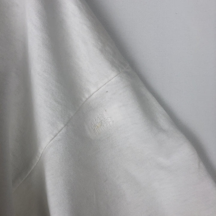 90'S BACARDI Advertising T-shirt, Men's XL equivalent, Vintage unclear white type Vintage Second Hand