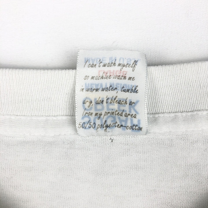 90'S SUGAR CREEK BUDWEISER Advertising T-Shirt, Made in USA, Men's Size L (Equivalent), Vintage cotton white type Vintage Second Hand