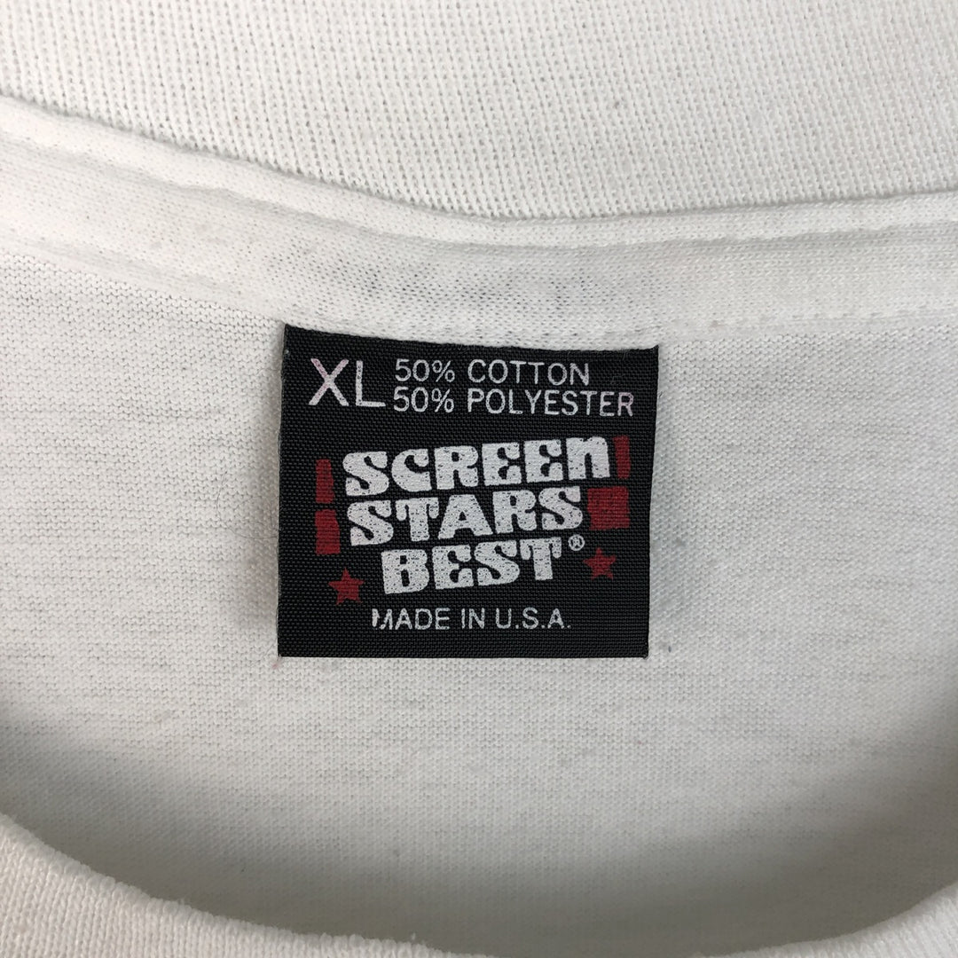 ~90'S Screen Stars Best Boeing Advertising T-Shirt, Made in USA, Men's XL equivalent, Vintage cotton white type Vintage Second Hand