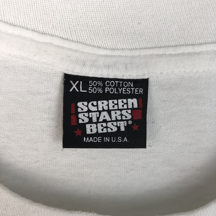 ~90'S Screen Stars Best Boeing Advertising T-Shirt, Made in USA, Men's XL equivalent, Vintage cotton white type Vintage Second Hand