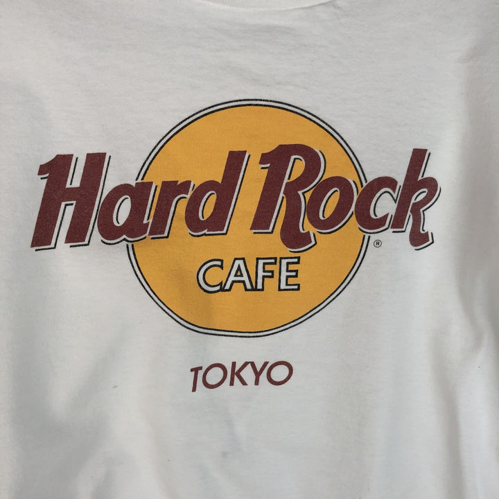 90'S HARD ROCK CAFE Hard Rock Cafe Advertising T-shirt Made in USA Men's L Vintage cotton white type Vintage Second Hand